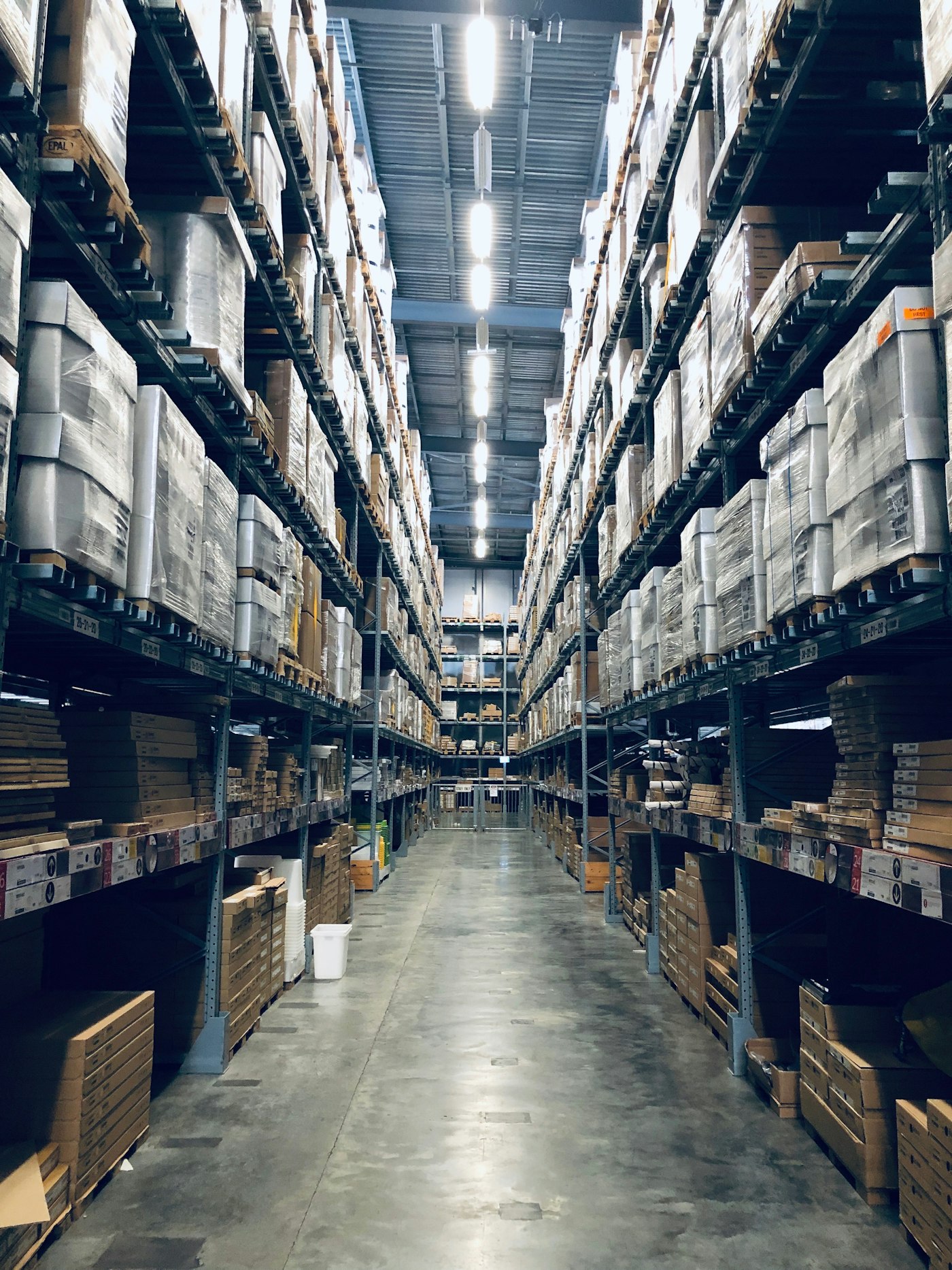 Inside an AV International Logistics distribution warehouse